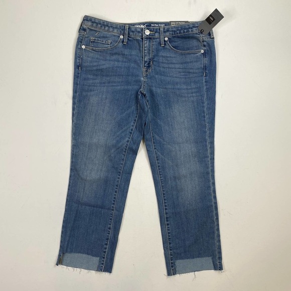 NWT Mossimo Midrise Straight Blue Jeans - Picture 1 of 10